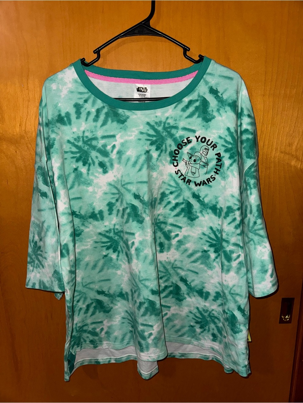 Disney Star Wars Green Tie-Dye Short Sleeve Tee